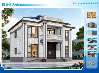 二层三开间新中式典雅效果图
